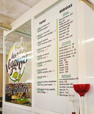 Carta at Las Niñas Veganas in Cadiz