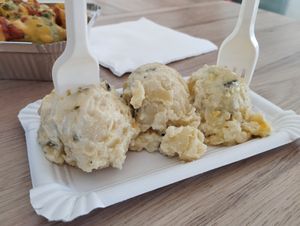 Ensaladilla with mustard at Las Niñas Veganas in Cadiz