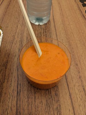 Salmorejo at Las Niñas Veganas in Cadiz