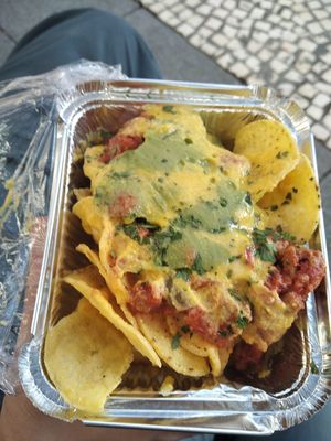 Nachos at Las Niñas Veganas in Cadiz
