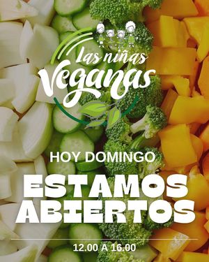 Los domingos de otoño e invierno también abrimos de 12.00 a 16.00 at Las Niñas Veganas in Cadiz