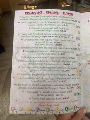 Menu  at Munz Munz in Monopoli