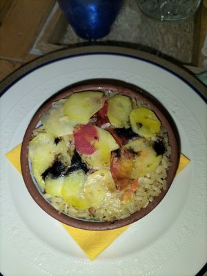 Riso patate e cozze (extremely basic, very pricey, very tasteless) at Munz Munz in Monopoli