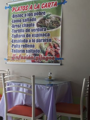 Not a vegetarian place at Eden  in Ica