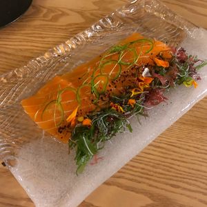 Vegan Salmon at Izakaya Midori in Reedy Creek