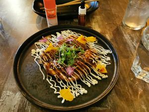 Japanese pancake - I rate 7/10 at Izakaya Midori in Reedy Creek