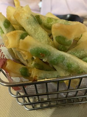 Edamame chips - the best!!  at Izakaya Midori in Reedy Creek