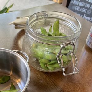 Smoked edamame  at Izakaya Midori in Reedy Creek