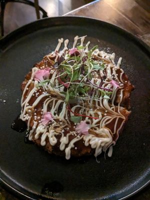 Okonomiyaki at Izakaya Midori in Reedy Creek