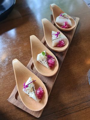 Cheese canape at Izakaya Midori in Reedy Creek