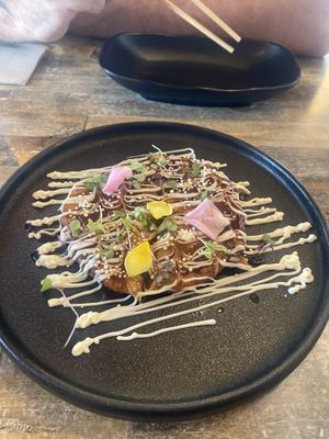 Okonomoyaki  at Izakaya Midori in Reedy Creek