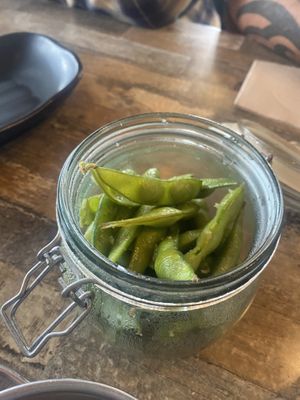 Smoked edamame   at Izakaya Midori in Reedy Creek