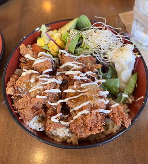 Karaage bowel  at Izakaya Midori in Reedy Creek