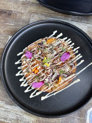 Okinomiyaki  at Izakaya Midori in Reedy Creek