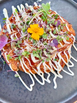 Okonomiyaki   at Izakaya Midori in Reedy Creek