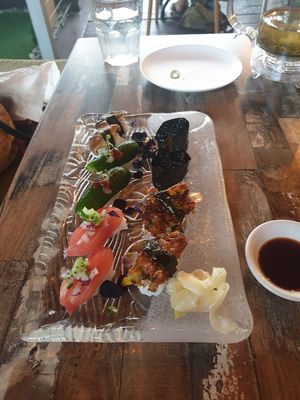 Amazing vegan sushi at Izakaya Midori in Reedy Creek