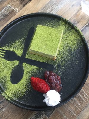Matcha Mouse Cake at Izakaya Midori in Reedy Creek