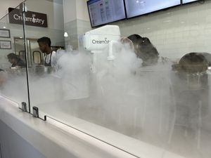 Liquid nitrogen fog   at Creamistry in Irving