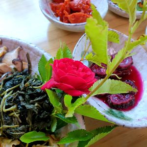 even a rose at Jeombongsan Sanchae in Sokcho