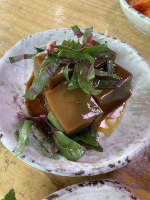 This was the best acorn jelly I’ve had!  at Jeombongsan Sanchae in Sokcho
