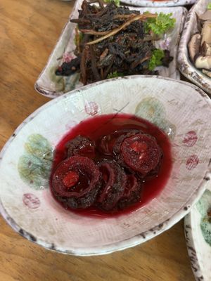 Mountain cucumber?  at Jeombongsan Sanchae in Sokcho