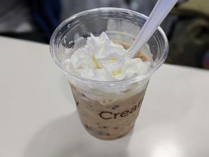 Fruity Pebbles cashew base. at Creamistry in Round Rock