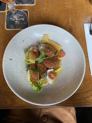 Voorgerecht: Falafel (vegan) at 't Gerecht in Heerenveen