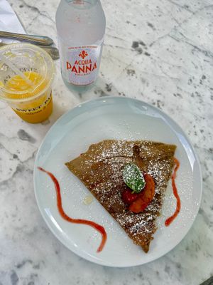 Vegan berry agave crêpe  at Sweet Paris in Houston