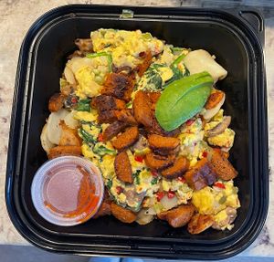 spicy vegan bowl   at The Broken Yolk Cafe in San Diego