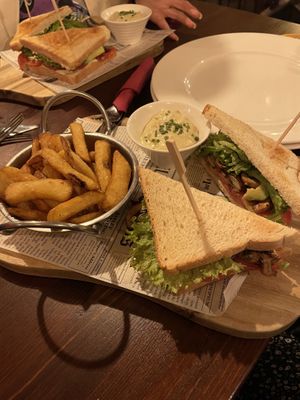 vegan sandwich The Malt  at Flann O'Brien in Graz