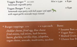 new vegan burger! at Flann O'Brien in Graz