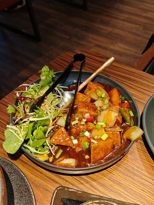 Chili tofu at Ginger Cafe in Tallinn