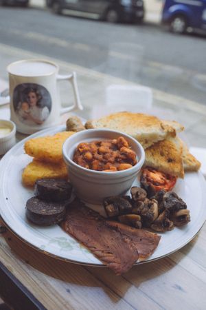 Vegan Full English Breakfast at Hank's Deli & Shop in Ipswich