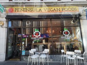 Outside at Hank's Deli & Shop in Ipswich