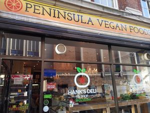 Outside at Hank's Deli & Shop in Ipswich