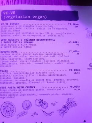 Vegan options🌱 at Hedonist in Zadar