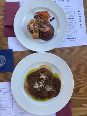 The dish at the top was amazing “DIK-DIK”! The dish at the bottom was not very tasty or satisfying “Common C*ckshafer”...  at Hedonist in Zadar