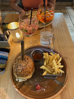 Vegan burger   at Hedonist in Zadar