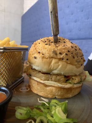 Vegan burger  at Hedonist in Zadar