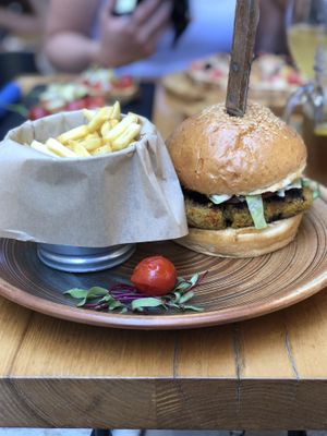 Vegan burger  at Hedonist in Zadar