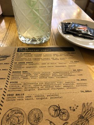 Bar food with a veg section.  at Hedonist in Zadar