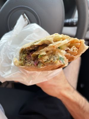 Falafel wrap  at Falafel Vegan Munch in Birmingham