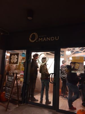 Outside at Pierogarnia Mandu Centrum in Gdansk