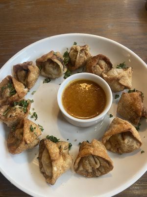 Fried pierogi with tofu   at Pierogarnia Mandu Centrum in Gdansk