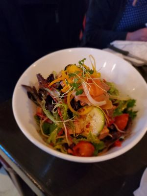 Salad special at Bohème in Tadoussac