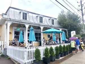 Outside  at Bohème in Tadoussac