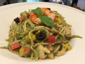 Pesto Pasta at Loving Hut - Heping Branch in Taipei