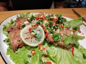 Lime, chili, cilantro chikin at Loving Hut - Heping Branch in Taipei