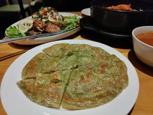 Toon pancake at Loving Hut - Heping Branch in Taipei