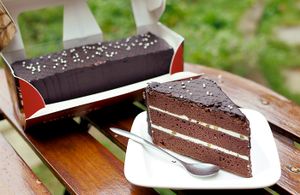 Orange Chocolate cake at Loving Hut - Heping Branch in Taipei